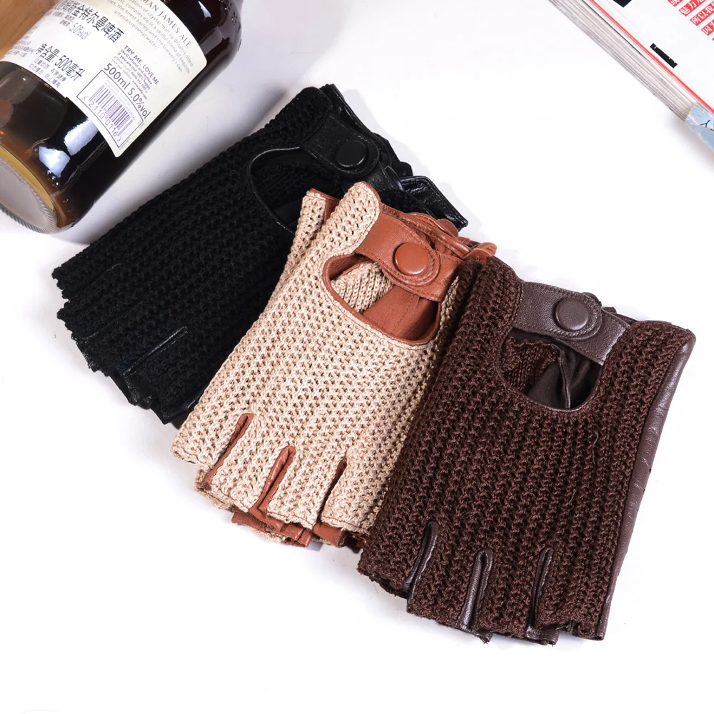 Sarung Tangan Pendek Kulit Asl - Leather Driving Glove ulasan dan harga