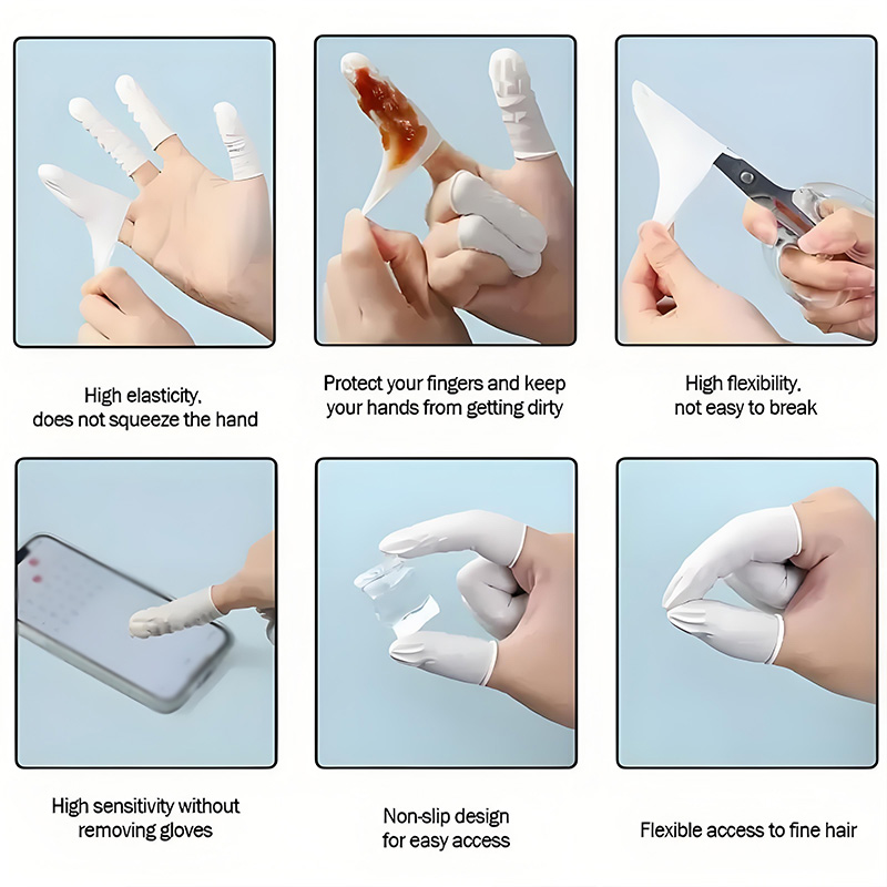 200PCS Sarung Jari Sekali Paka - Latex Disposable Glove ulasan dan harga