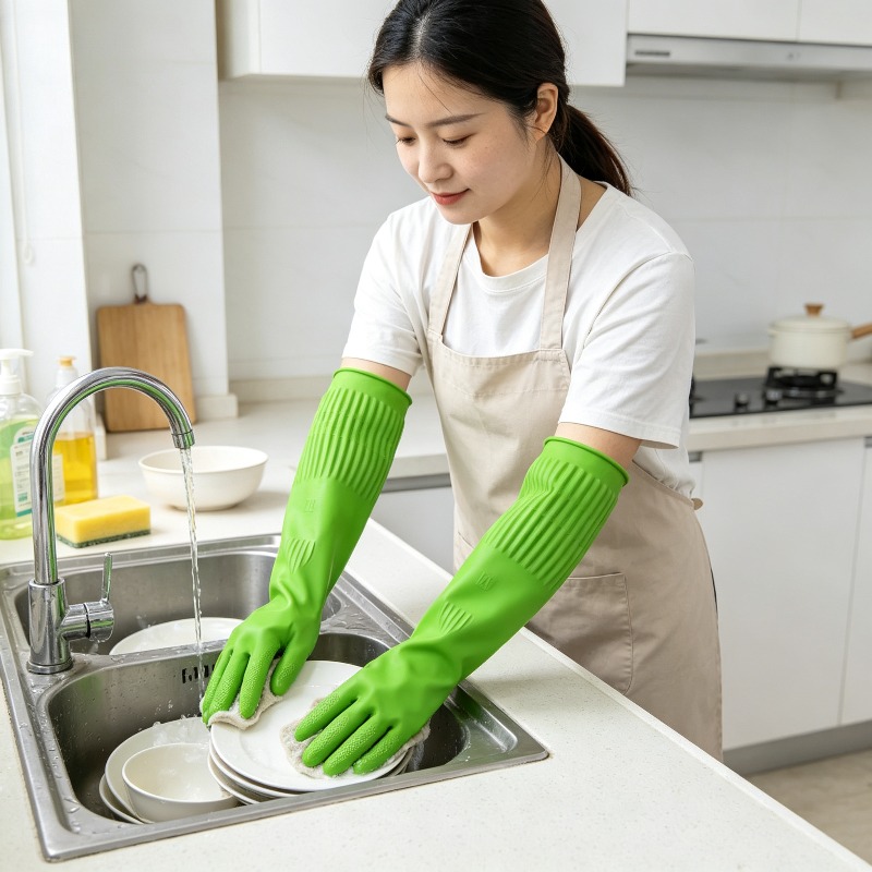 1 Pasang Sarung Tangan Silikon - Dish Glove Rubber ulasan dan harga