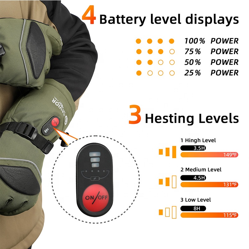 Sarung Tangan Ski Listrik Anti - Ski Glove Waterproof ulasan dan harga