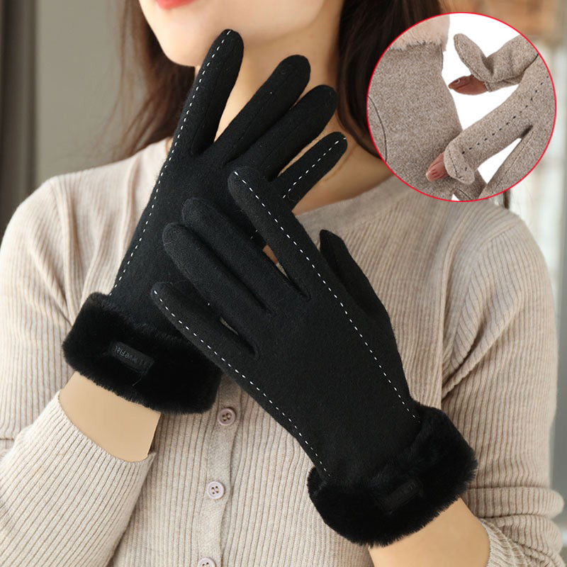 Sarung tangan wanita musim din - Wool Glove Lined ulasan dan harga